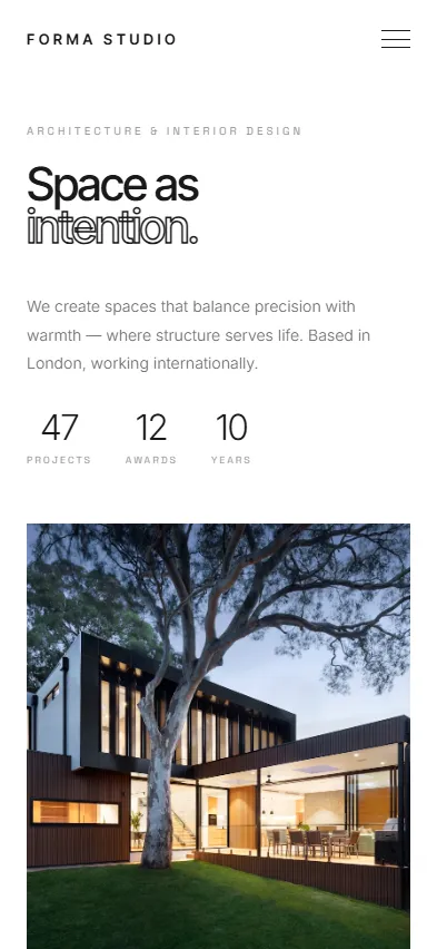 Forma Studio - Mobile